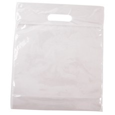 봄91 NP 素色拉鍊立式購物袋 40p, 透明