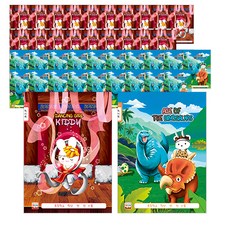 YOUNG ART 男女通用 讀書心得筆記本 寬格 24張, 隨機出貨, 40入