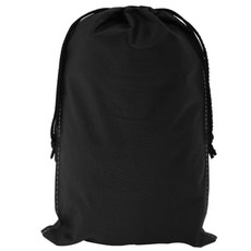 봄91 SYP 끈조리개 부직포 주머니 30 x 40 cm, 블랙, 15개입