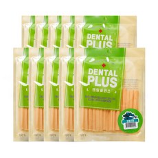 덴탈플러스 강아지 덴탈껌, 오메가3, 100g, 10개
