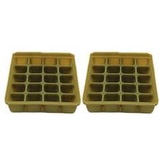 tgm 矽膠副食品分裝盒, 橄欖綠, 2個