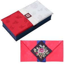 八福商會現金禮金袋 紅色+禮金信封袋 花粉色, 混色, 1套