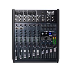 ALTO 라이브 및 홈레코딩용 콘솔 블랙, LIVE802