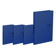 希望文件 New Fresh Up 彩色文件夾 內頁固定式 10頁, 深藍色, 4個