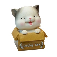 미니띠네 귀여운 캐릭터 행운의 고양이 저금통 소, B, 1개