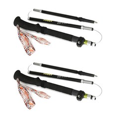 MOUNTAIN EQUIPMENT 折疊登山杖2入+收納袋, 黑色