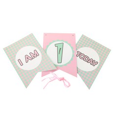 Tok Tok 派對方形緞帶拉旗 6入, NO2