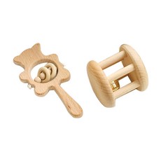 Baby Bakery 2款木製搖鈴玩具 B款, 單色