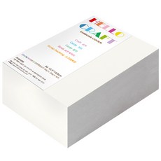 종이문화 양면엠보싱지 다빈치엠보 A6 No.1 화이트