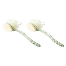 aryko 雙面沐浴刷, 綠色, 2入, 1入