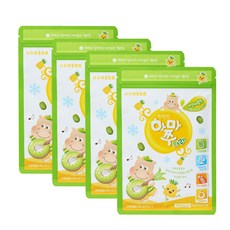 함소아 짜먹는 하마쭈 다래 파인애플맛, 100g, 4개