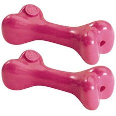 PLANET DOG Orbi Toughbone 成年犬玩具中號, 粉色的, 2個
