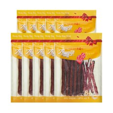 슈퍼츄개빼로 강아지 소용량 껌 6p, 오리고기 소가죽껌, 70g, 10개