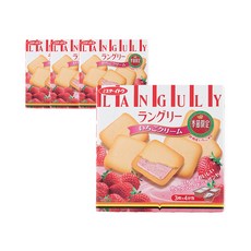 이토비스킷 랑글리 딸기 크림 샌드, 129.6g, 4개