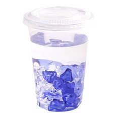 봄91 아이스컵 컵 480ml + 평면형 X타공 뚜껑 세트, 1개, 100세트