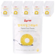 오그래 그래놀라 시리얼 열대과일, 30g, 40개