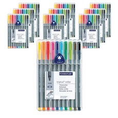 STAEDTLER Triplus 3角舒寫鋼珠筆 403SB10 10色組, 混色, 10套