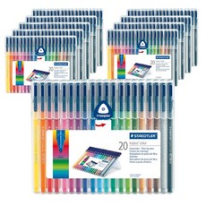 STAEDTLER Triple Plus 323SB20系列3角舒寫彩繪筆 20色組, 混色, 10套