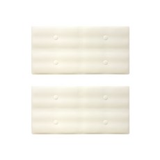aguard 長方形牆面防撞墊, 象牙白, 2入