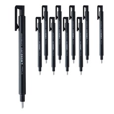 Tombow 蜻蜓牌 零橡皮擦 EH KUR11, 圓形黑色, 10片