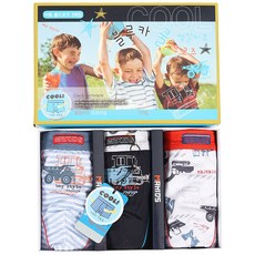 MRKIDS 男童汽車四角內褲 3件組