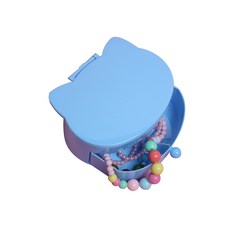 하하NET 2단 캣실루엣 액세서리 보관함, 블루, 1개