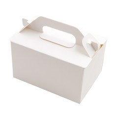 봄91 韓國製 SW 前開式切片蛋糕盒 中, 白色, 15個