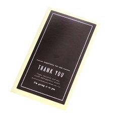 Aienpi 謝謝你字母印花貼紙, BK, 150件