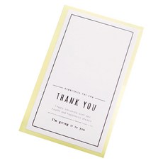 땡큐 도시락 마감용 스티커, 화이트, 150개