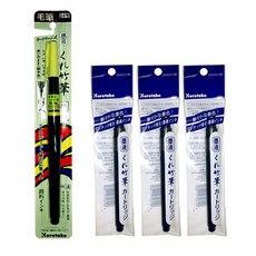 Kuretake 吳竹 24 號毛筆 + 3p 筆芯套組, 混色, 1套
