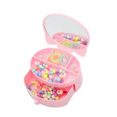 하하NET 2단 캣실루엣 액세서리 보관함, 연핑크, 1개