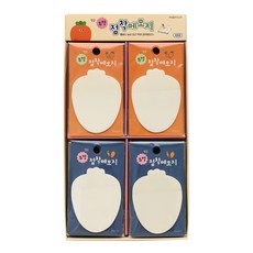 粉紅腳胡蘿蔔透明便籤紙, 40入, 混色