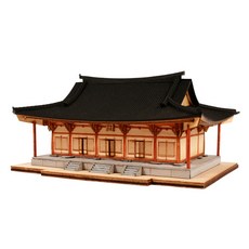 Youngmodeler 英工房 年輕模型師扶石寺無量壽殿木製立體拼圖YGM551, 1套, 混色