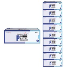 종이나라 칼라뱅크 비비드 포스터물감 10p, 10ml, 12색