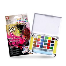 SAKURA 水彩顏料盤組, 24 種顏色