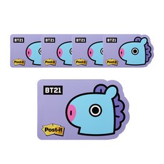 3M Post-it BT21造型便條紙 SSN654, MANG, 5份