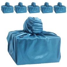 봄91 中秋禮品包巾 大, 藍色, 6入