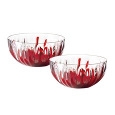 구찌니 아이리스 볼 XL 30cm, 레드, 2개입