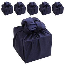 봄91 641絲綢單層包裹布 45 x 45 cm, 深海軍藍, 6入