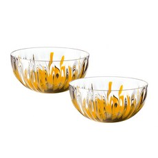 구찌니 아이리스 볼 XL 30cm, 오렌지, 2개입