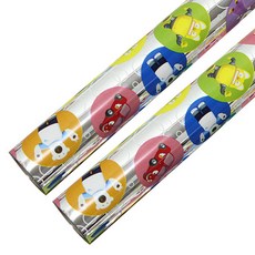 솔로몬샵 뽀로로 비닐롤포장지 대 18m, 실버, 2개입