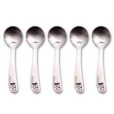 鬍子印花湯匙組, 混色, 5入