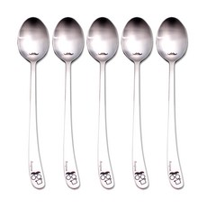 鬍子印花一般款湯匙組, 混色, 5入