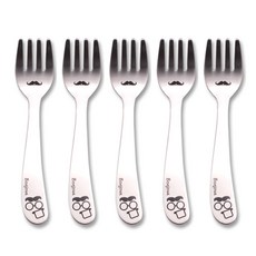 라온누리 봉쥬키친 유아 포크 일반, 혼합색상, 단품, 5개