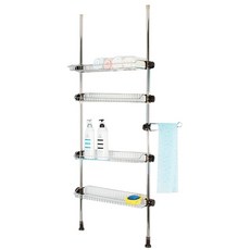 Decozine Gallery 支柱式浴缸上方置物架 600 4層, 混合顏色, 1個