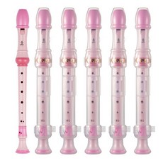 高音直笛+PVC收納殼 6入, 粉色的