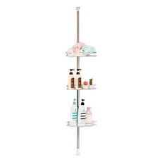 DECOSIN 藝廊立柱式浴缸轉角架 3層, 混合顏色, 1個