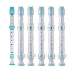 仁孝 5000 直笛 G/B 隨機出貨 PVC盒 6入, 藍色