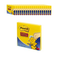 3M Post-it 利貼 彈出式補充包 76 x 76 mm, 20個, 黃色