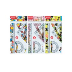 Maped 4 種尺子紋身 231066, 混色, 3套